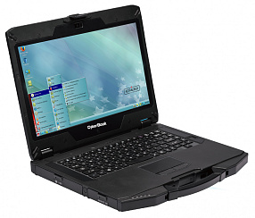 Защищенный ноутбук CyberBook S1134 14'' FHD 1920x1080, i31115G4, 8ГБ, 256ГБ, HDMI, VGA, WiFi+BT, 1xGbit LAN, 1xCOM, SD, SmartCard, 2MP Camera, noOS